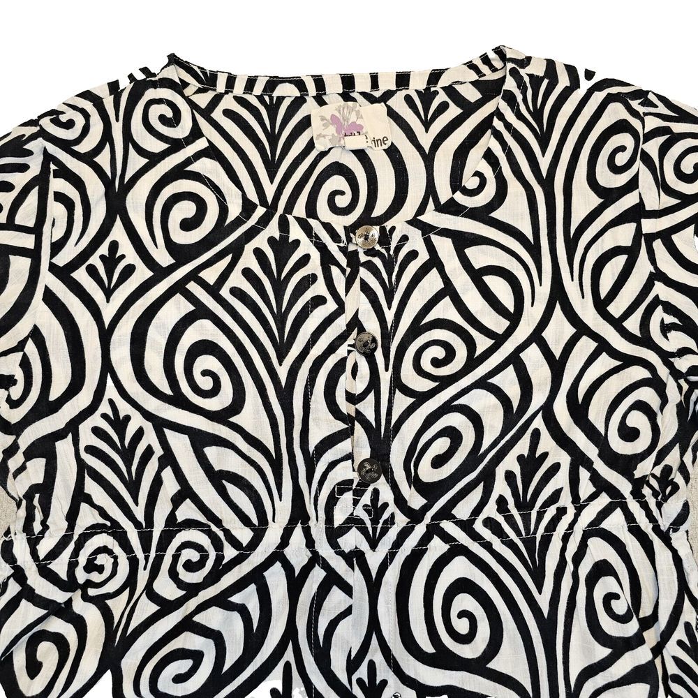 Title Nine Long Tunic Swim Cover Up Lightweight Active Luxury Boho Cotton L‎ - Picture 7 of 16